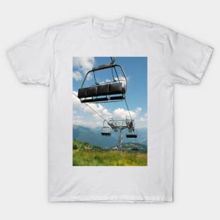 Ski Lift on Monte Zoncolan in Summer T-Shirt